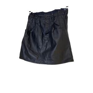 Free People leather looking‎ skirt
